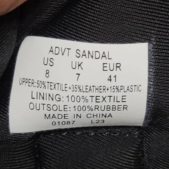 NWOT Polo Ralph Lauren Adventure Multi Colored Sandals - Black and Red Men Sz8 - Picture 7 of 8